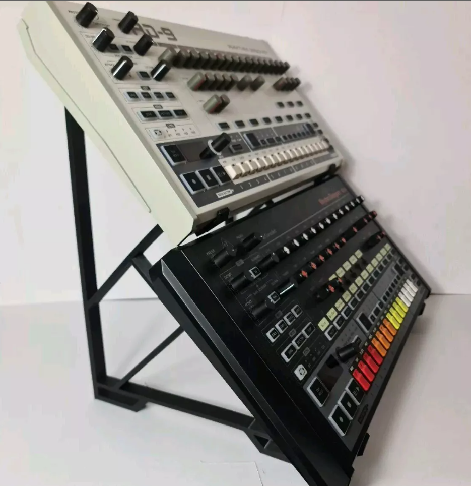 2 Tier Behringer RD-8 RD-9 Drum Machine Fitted Raised Desktop