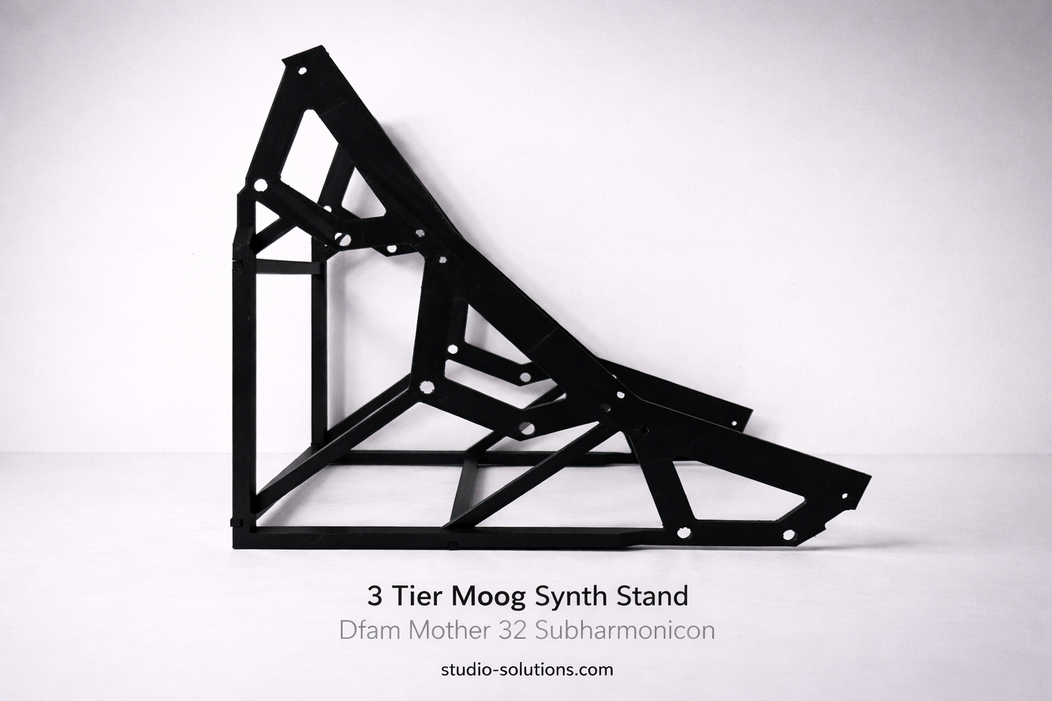 3 tier Moog Sound Studio style stand for Mother-32 DFAM Subharmonicon Labyrinth and Spectravox