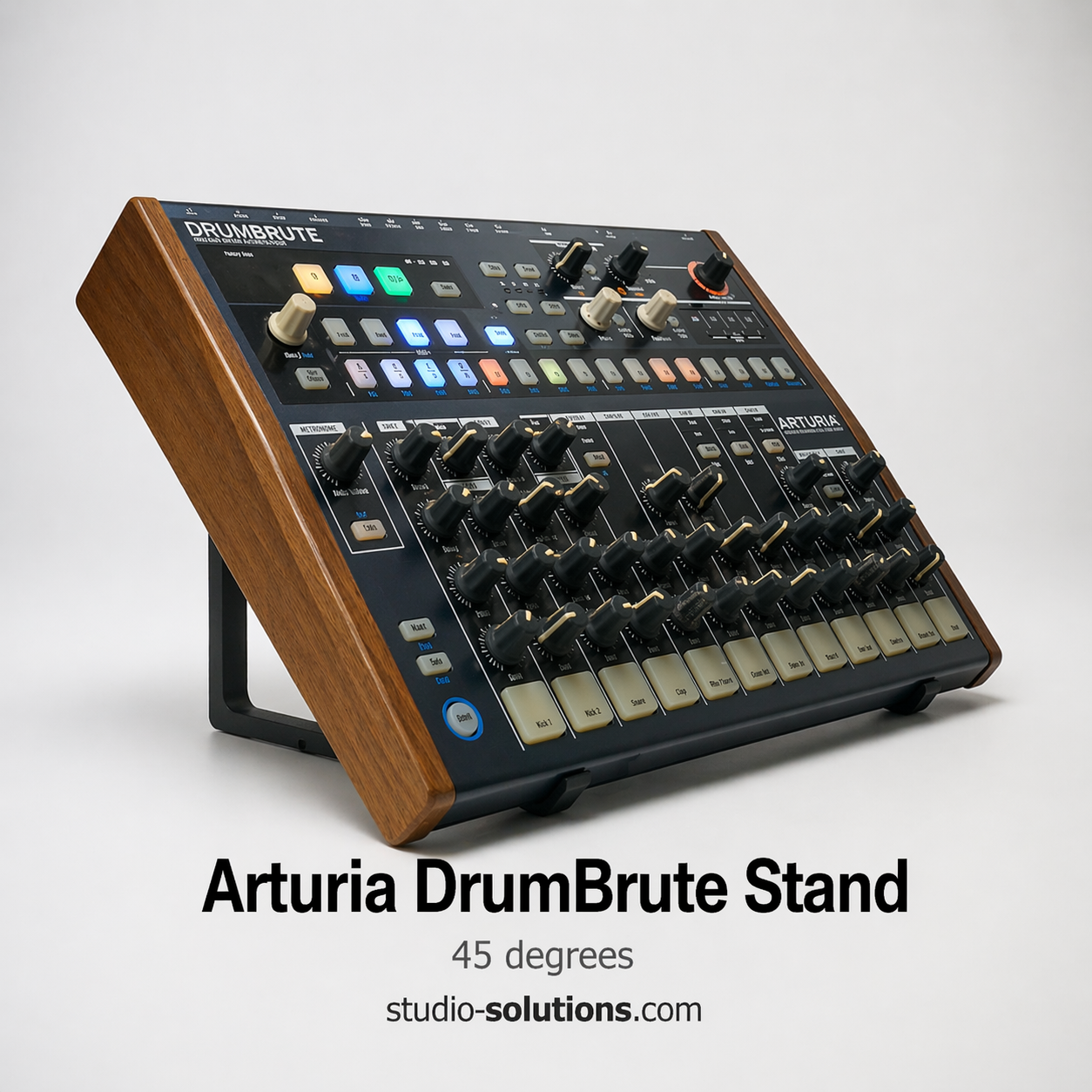 Arturia DrumBrute Analogue Drum Machine 45 degree desktop stand (1).png