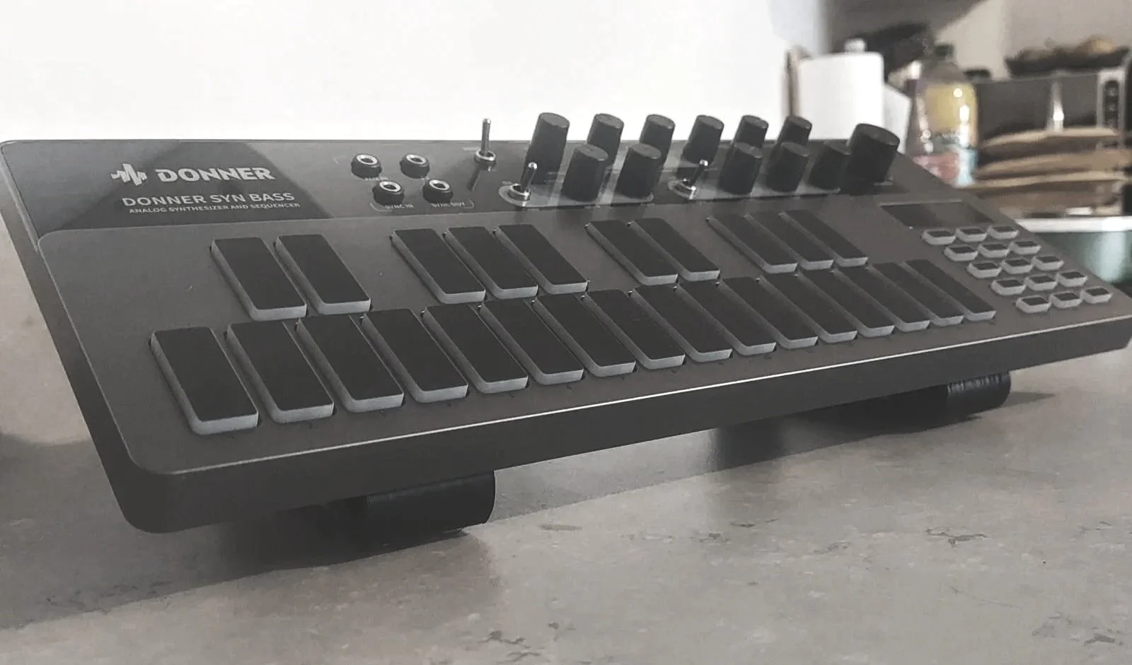 Image ALT Text Compact angled desktop synth stand for Volca Aira Compact and Sonicware setups