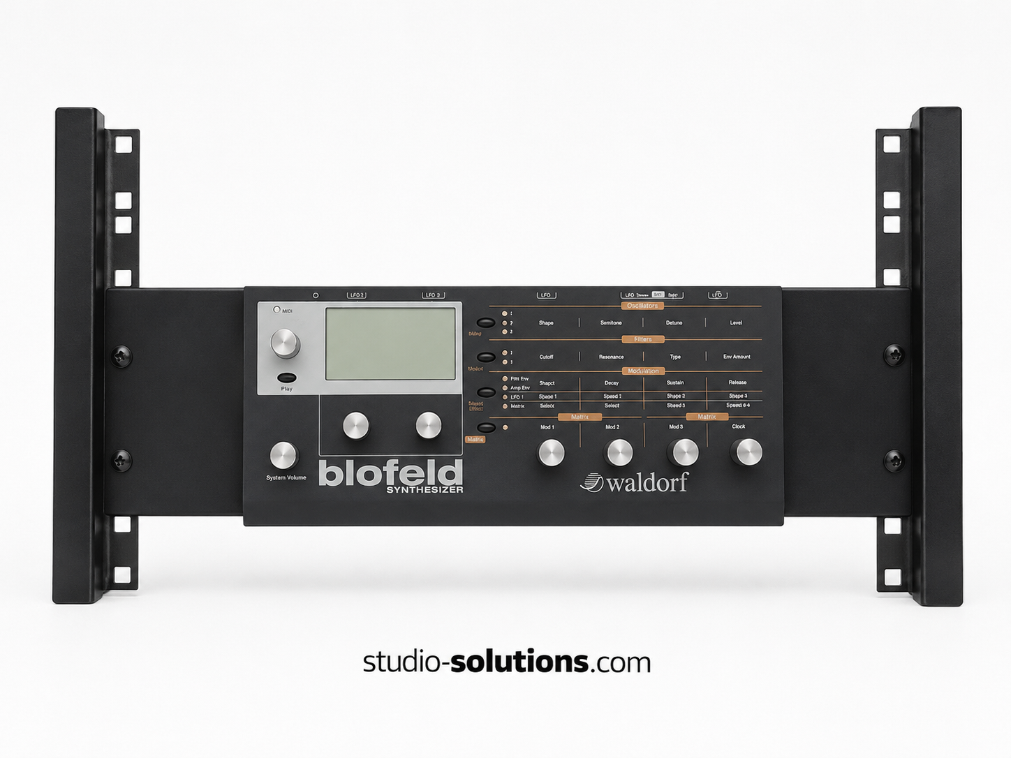 Waldorf Blofeld / Pulse 2 19” Rack Ears – Studio Rack Mount