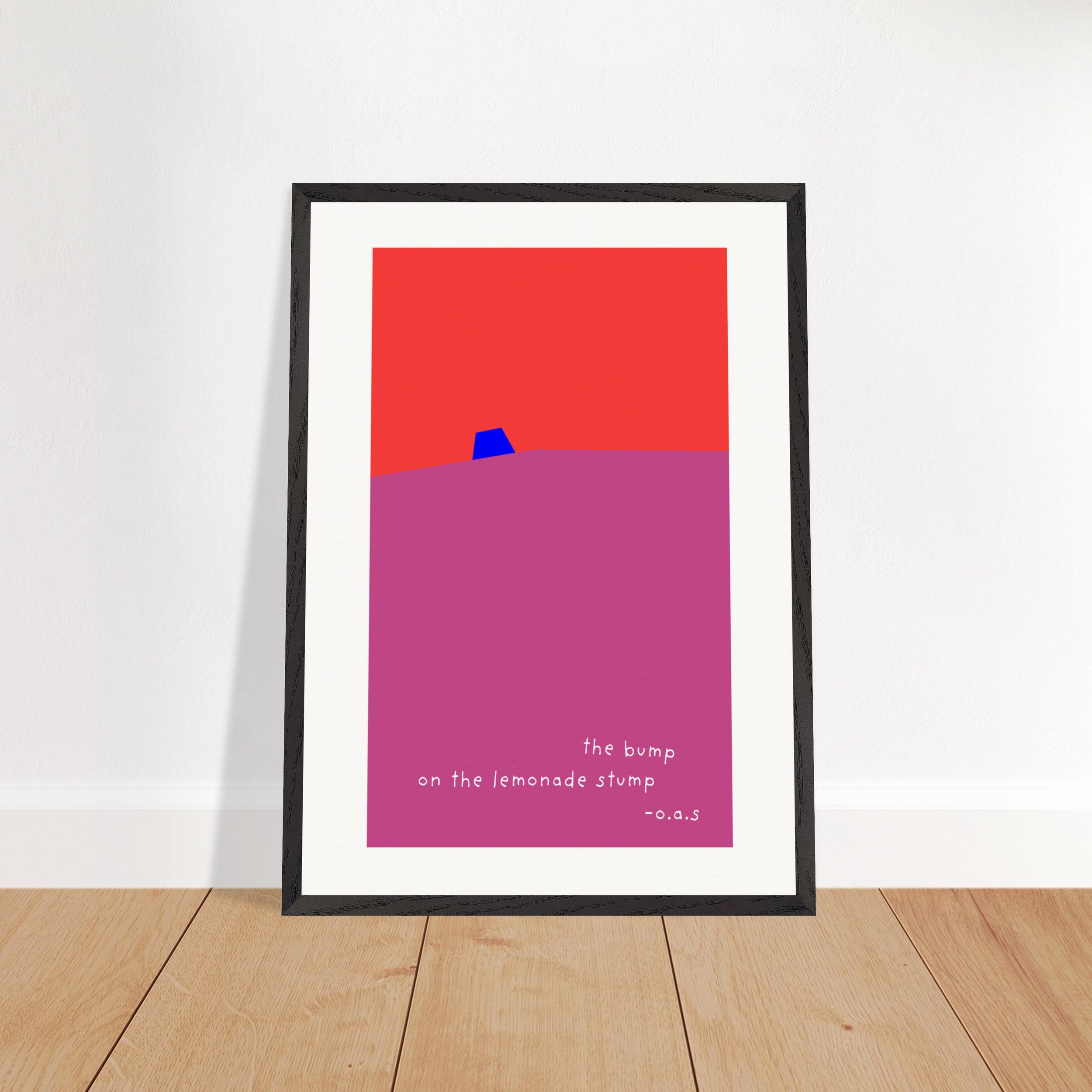 LEMONADE STUMP WOODEN FRAME PRINT