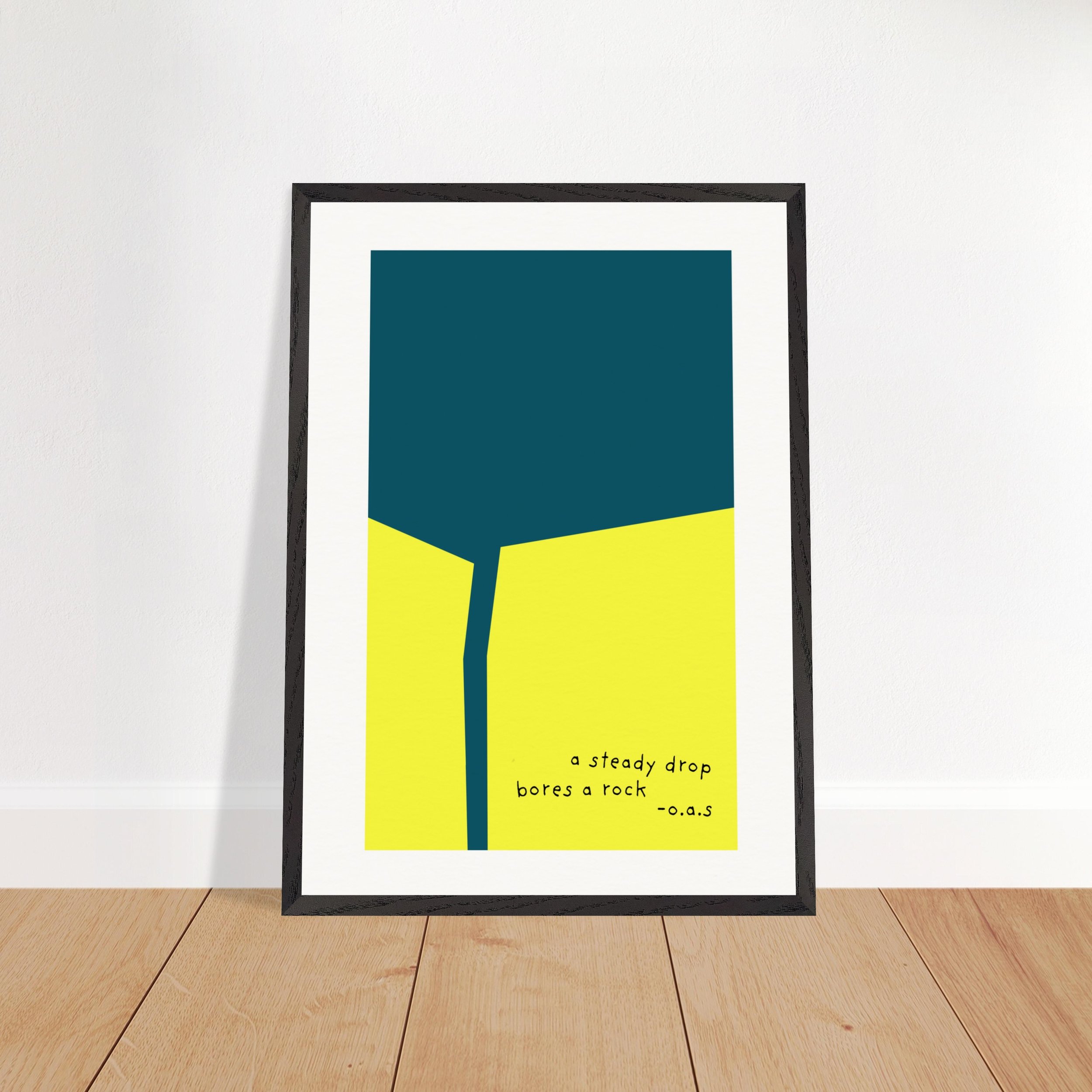 STEADY ROCK WOOD FRAMED PRINT