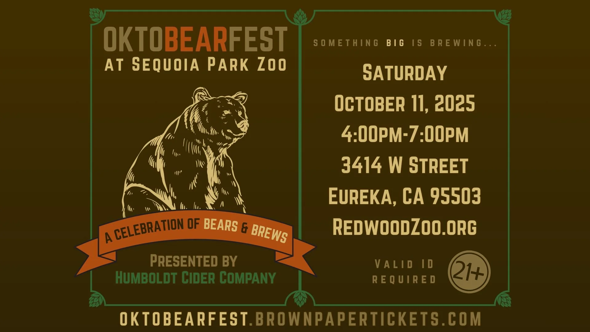 OktoBEARfest at Sequoia Park Zoo