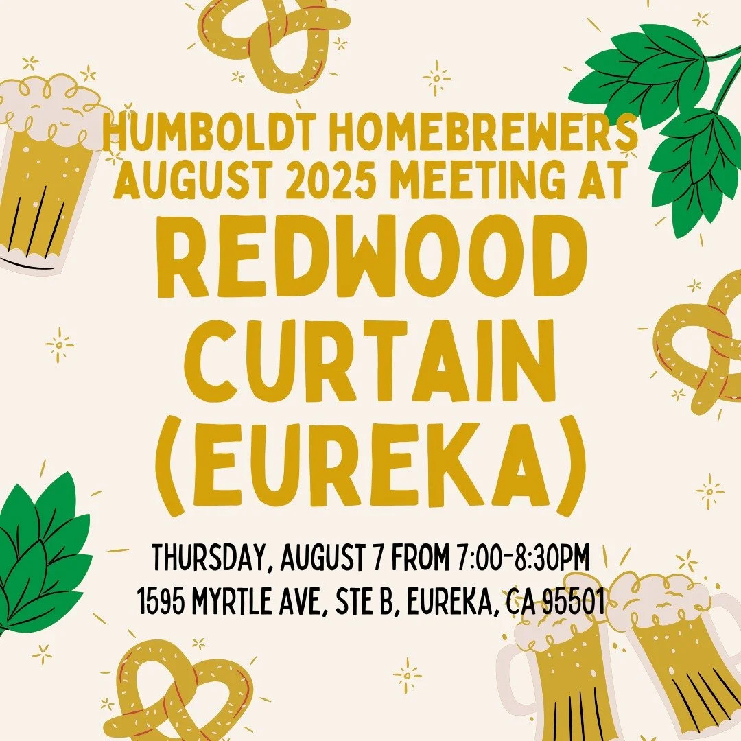 Join us at our next monthly meeting at Redwood Curtain Brewing in Myrtletown!