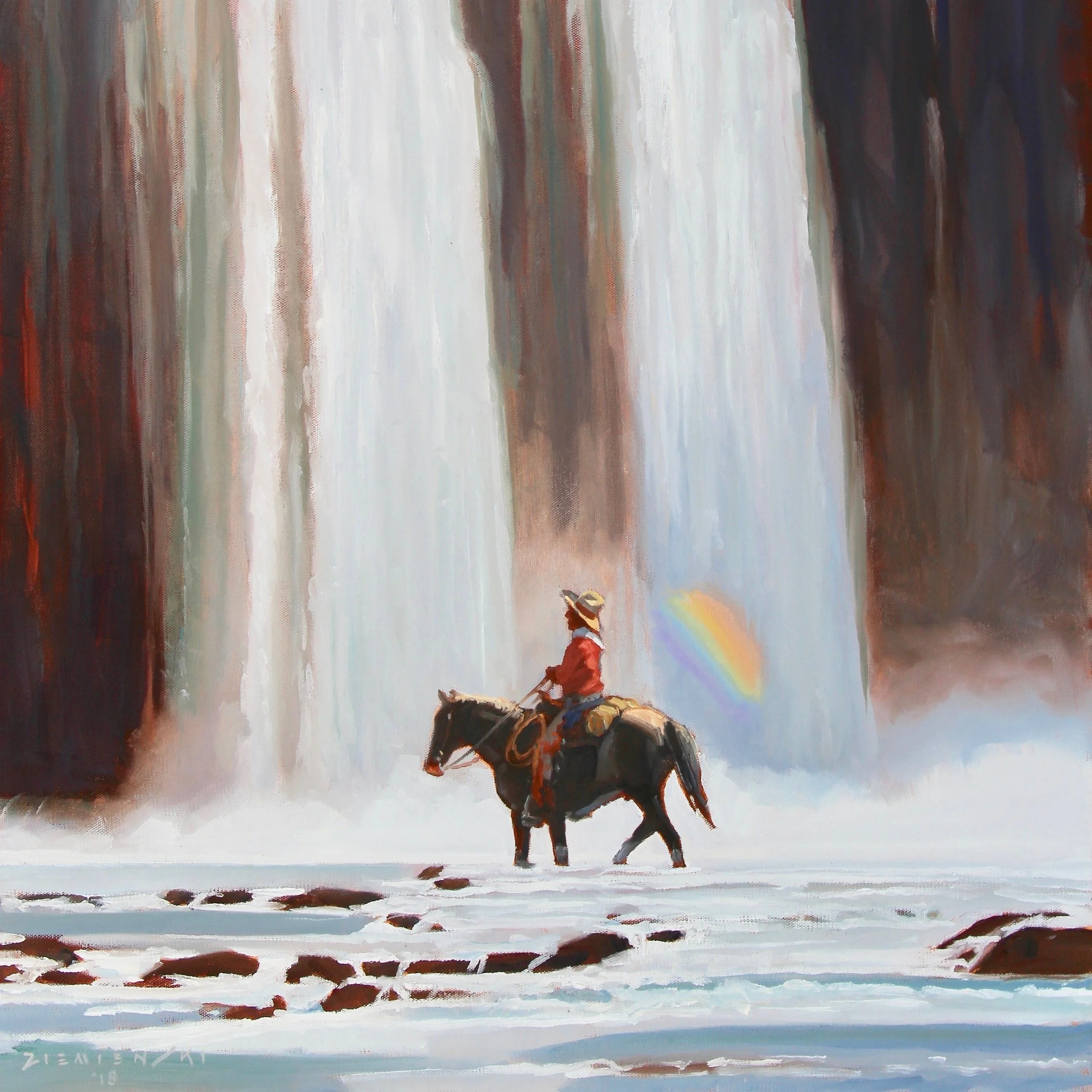 Water Magic, 36 x 24 inches, oil on canvas