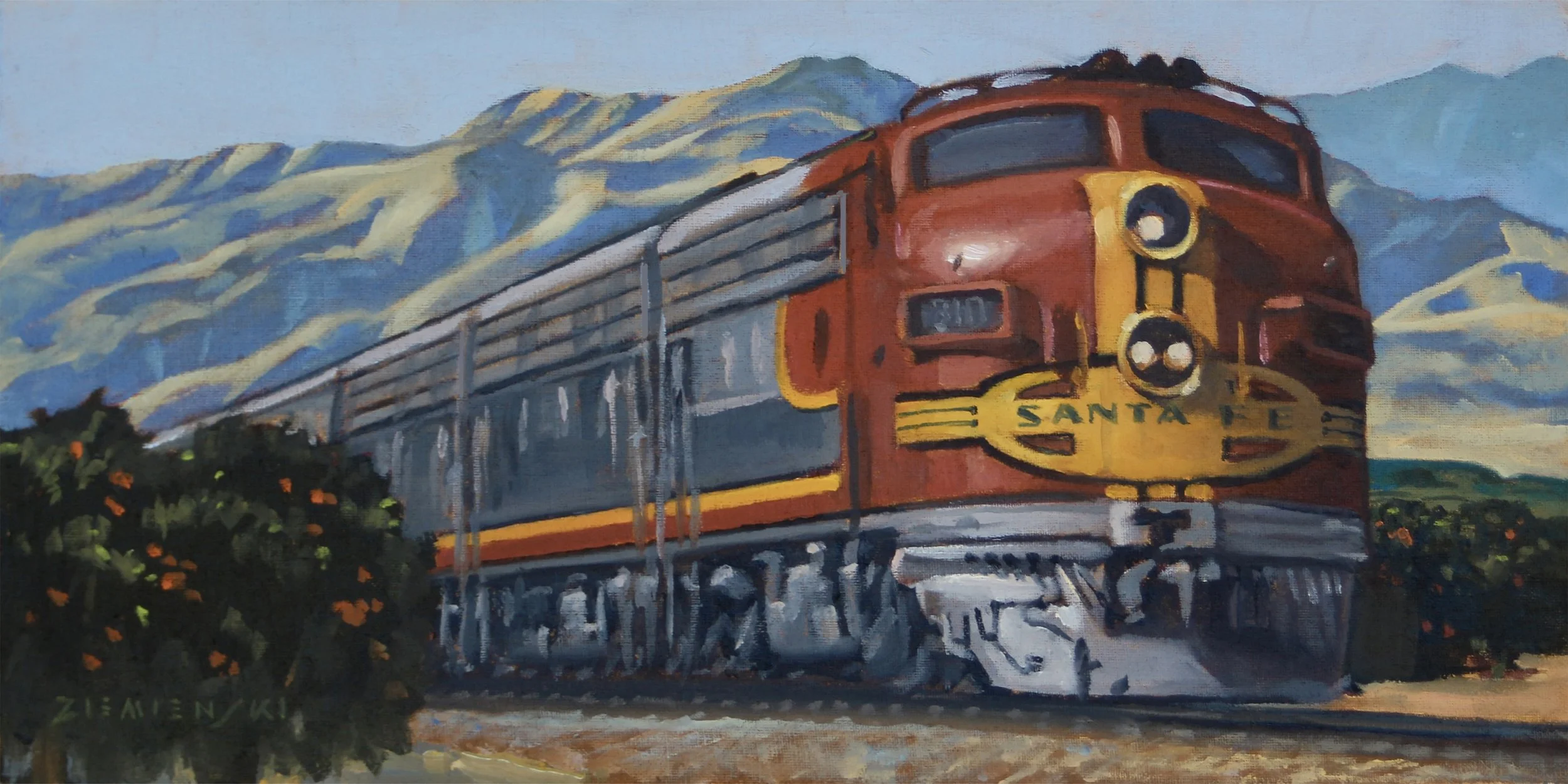 Super ChiefThrough the Groves9x18oilonmountedlinen.jpeg