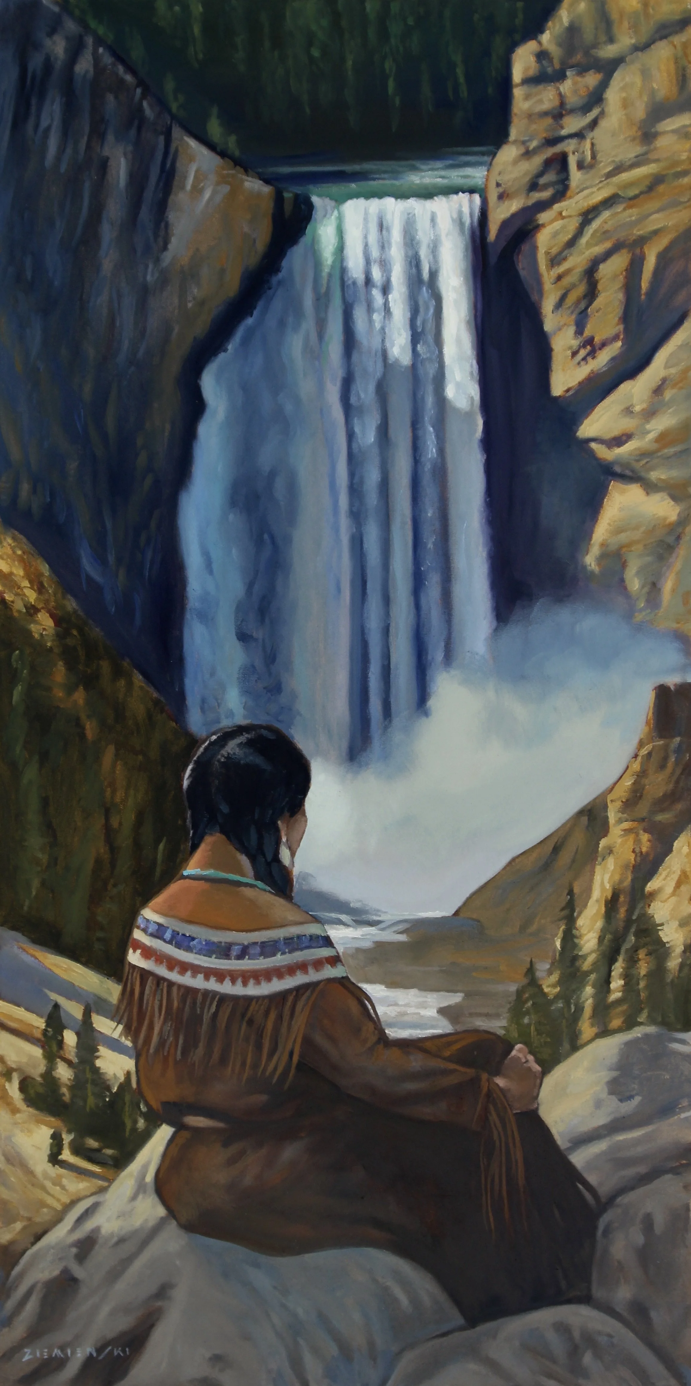 Maiden at the Falls 60x30.jpeg