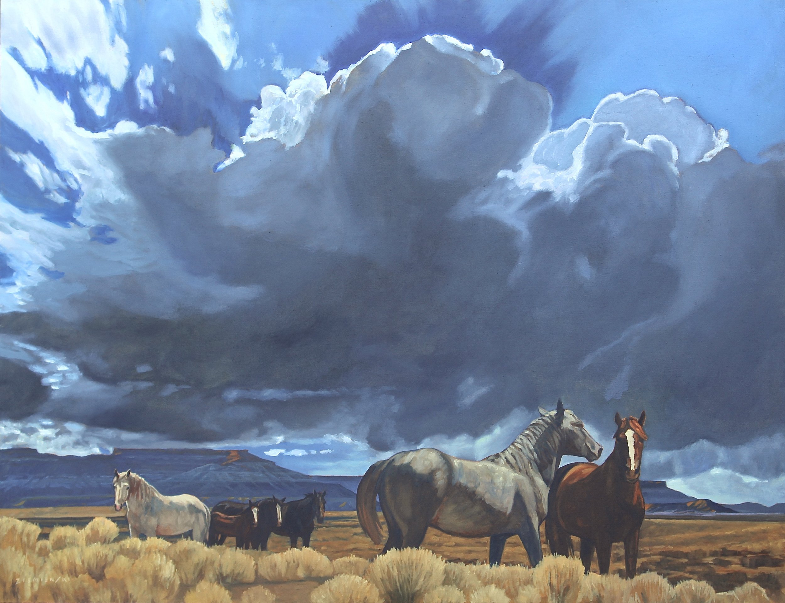 Mustang Sky 70 x 90 inches, oil.jpeg