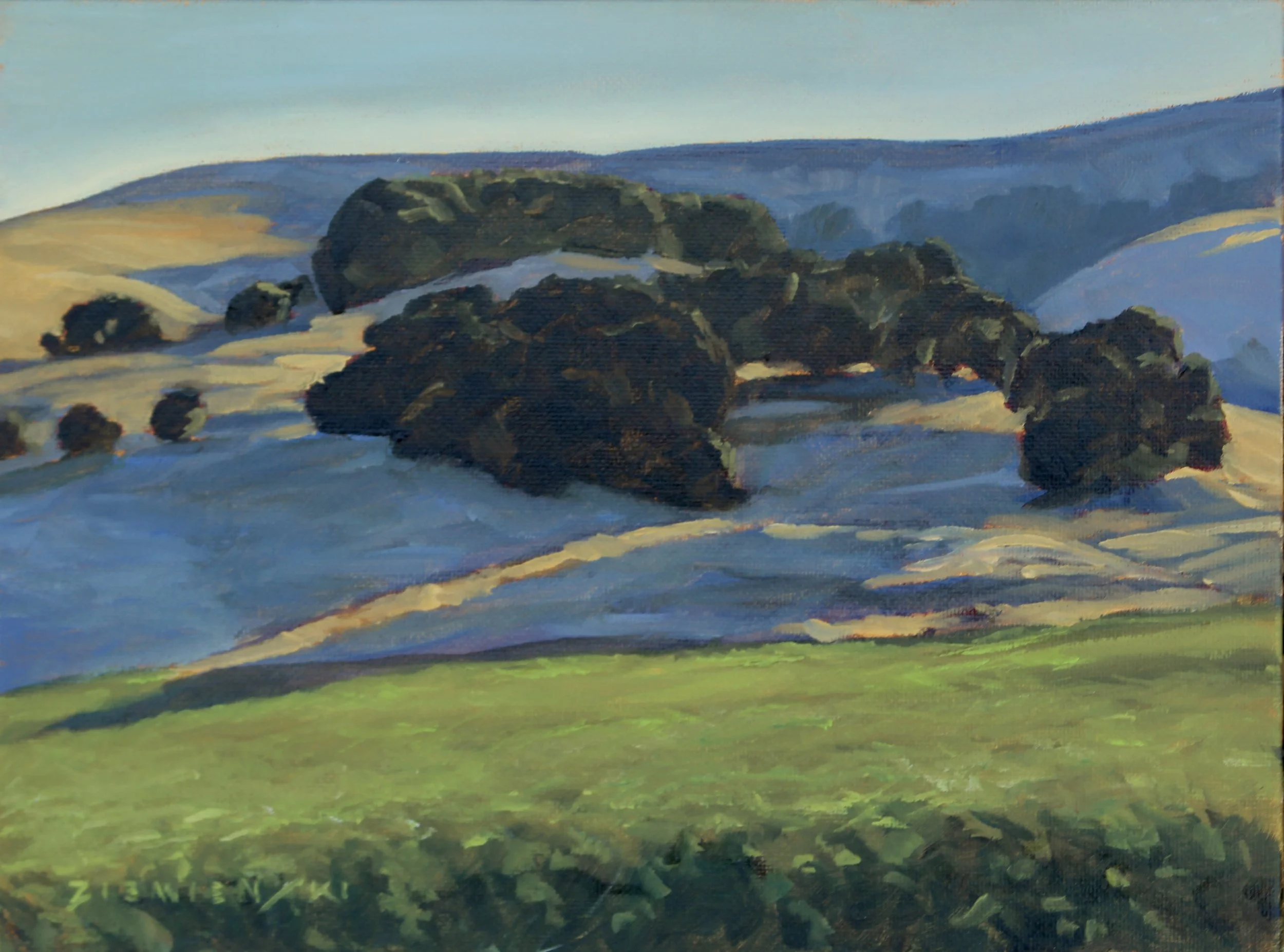 California Shadows, 9 x 12 inches, oil