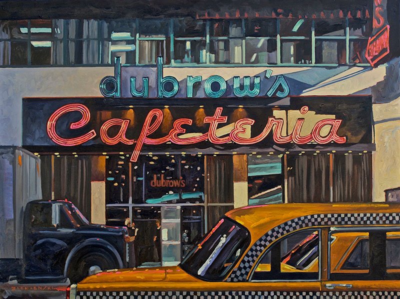 Dubrow's Cafeteria, 36 x 48 inches, oil