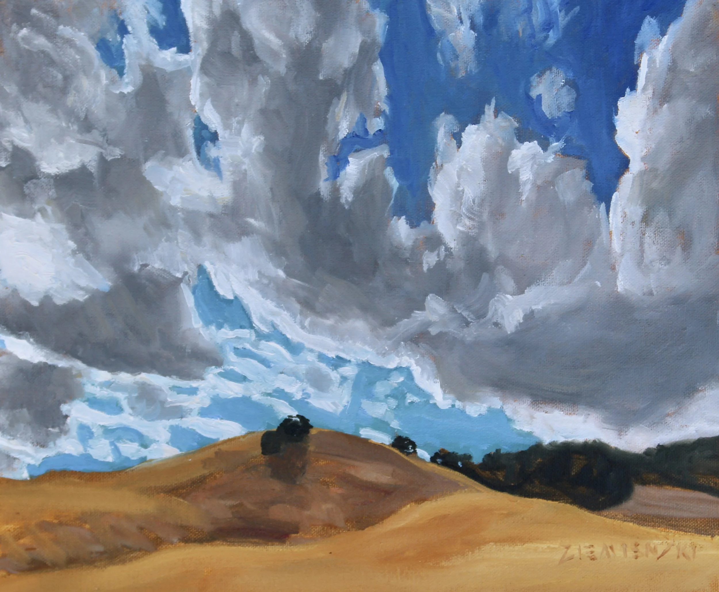 Sonoma Cloudscape, 10 x 12 inches, oil
