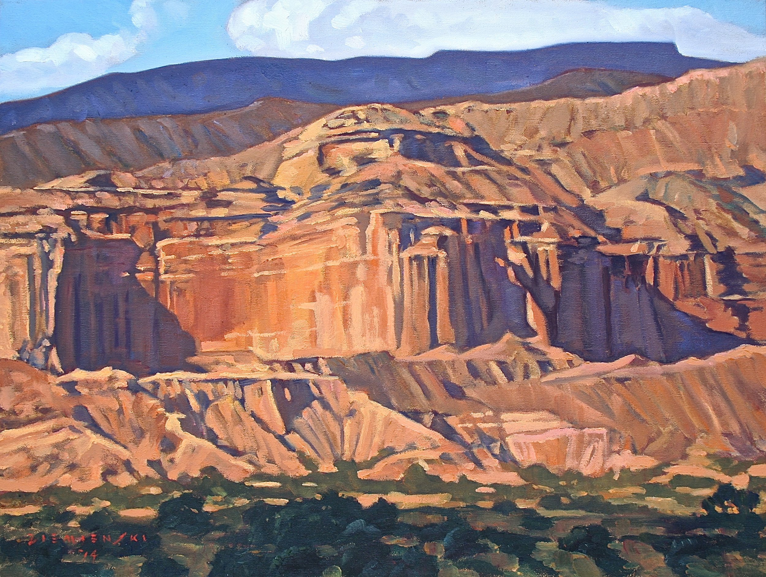 Along the High Road to Taos, 18 x 24 inches, oil on canvas

