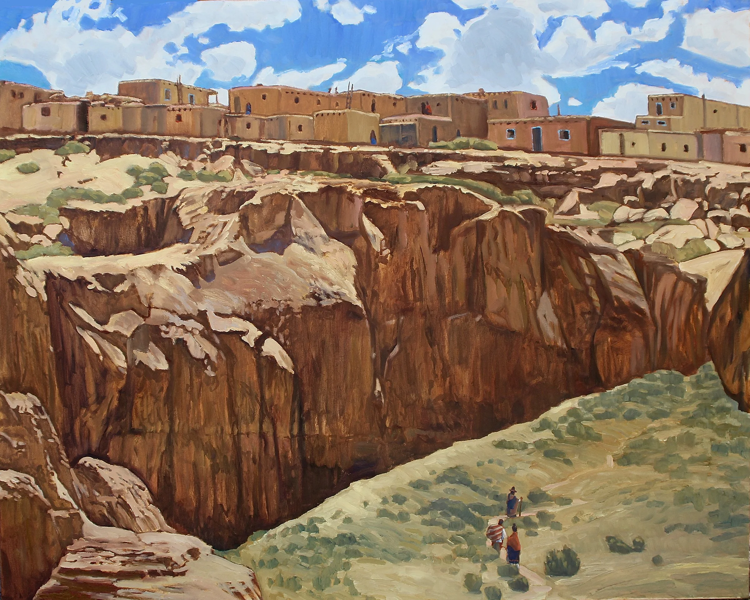 Sky City Acoma, 48 x 60 inches, oil