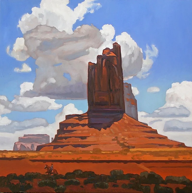 Desert Skyscrapers,  40 x 40 inches, oil on canvas