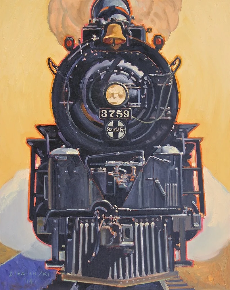 Dennis Ziemienski, Oil on canvas