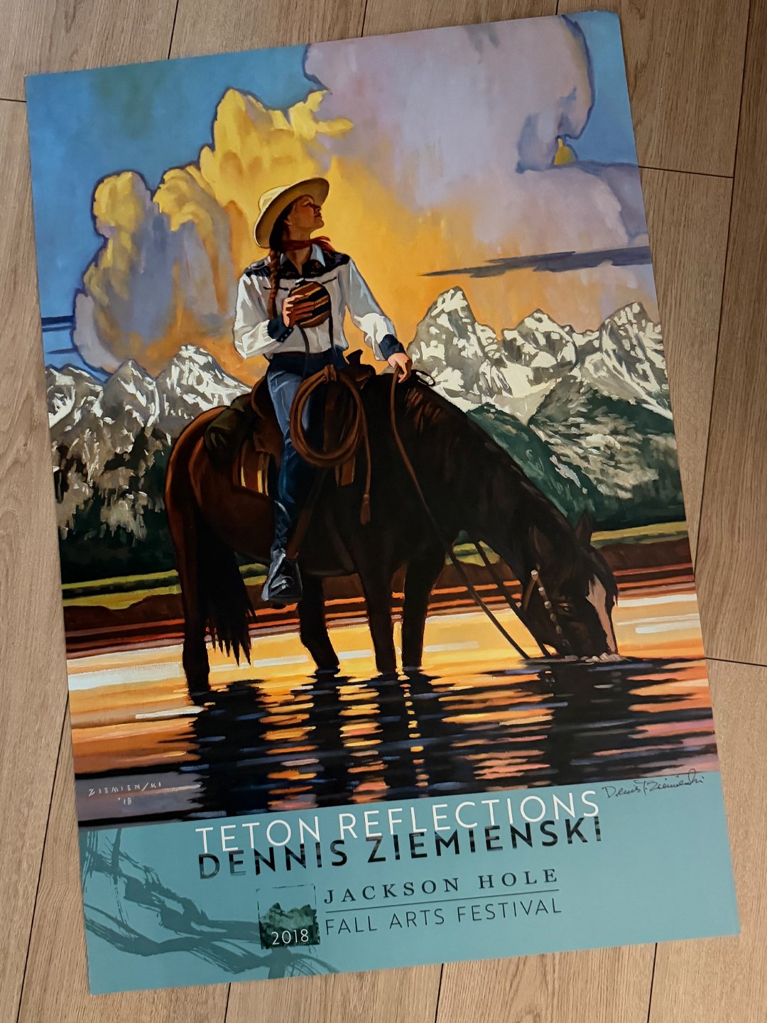 Teton Reflections Poster
