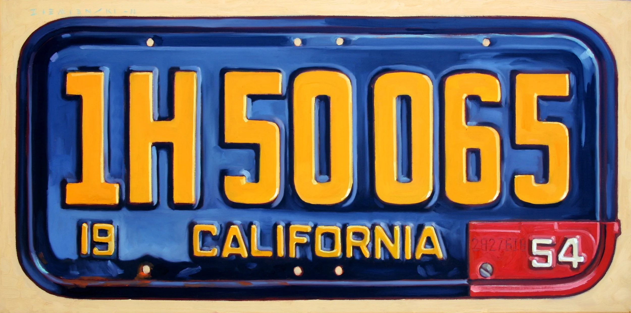 CA 54, 18 x 36 inches, oil