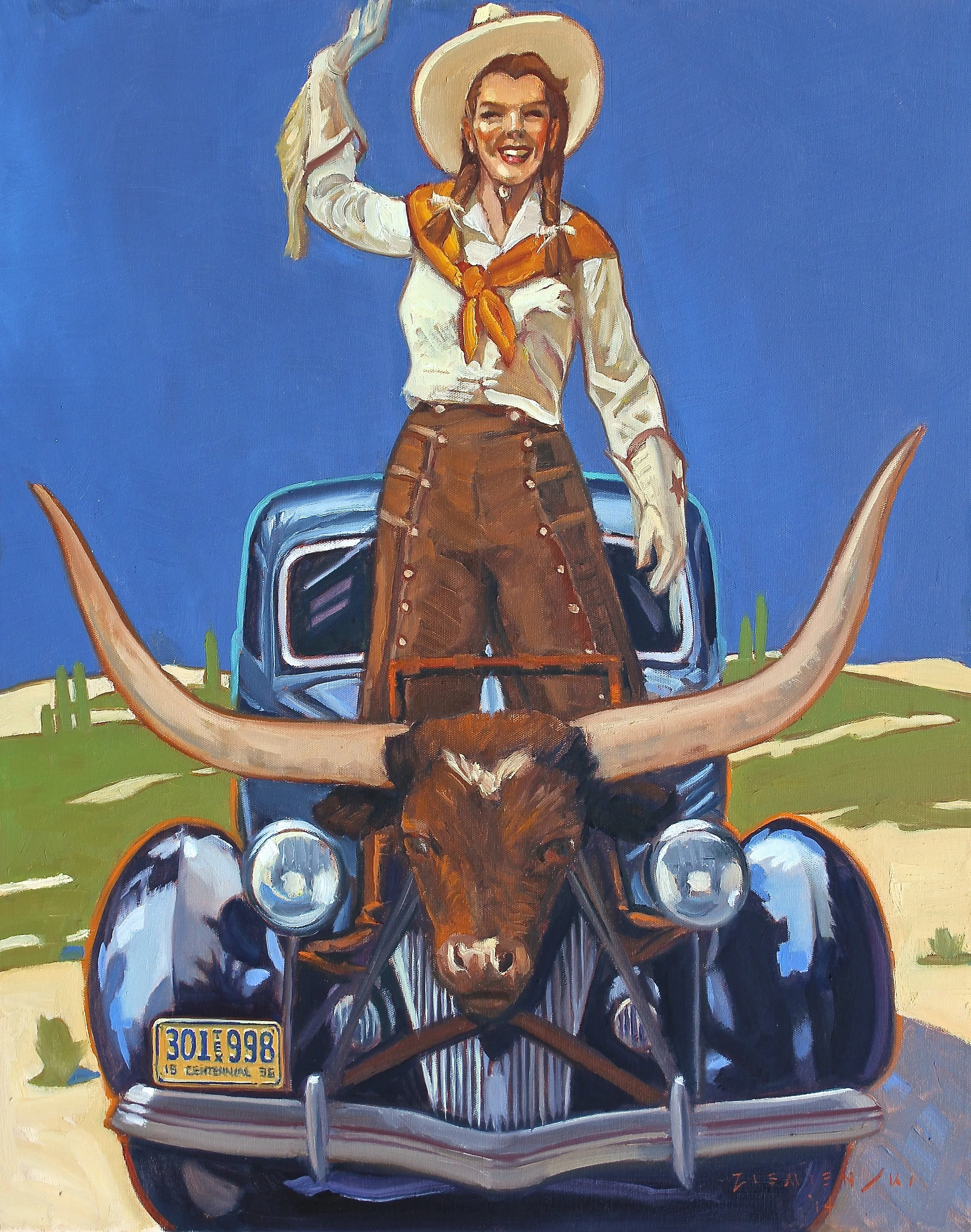 Centennial Salute, 30 x 24 inches, oil on canvas