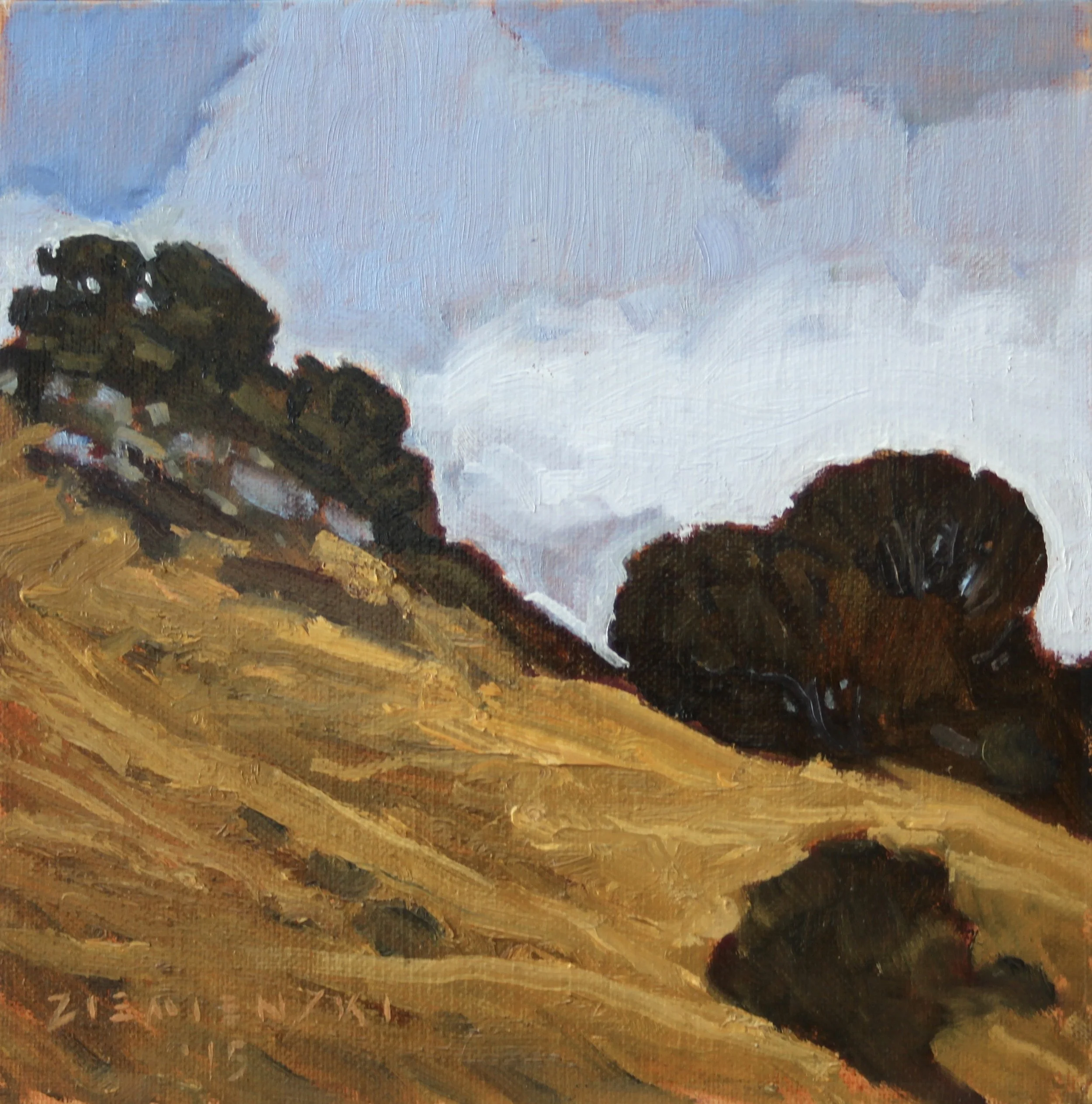 Bay Laurels, 10 x 10 inches, oil
