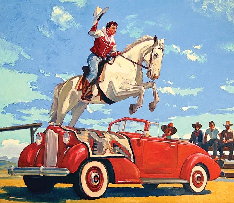 Dennis Ziemienski, Oil on canvas