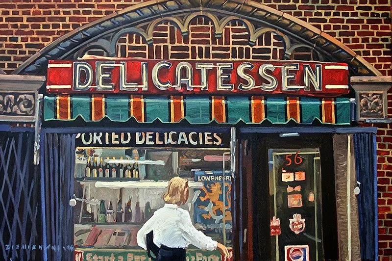 Delicatessen, 24 x 36 inches, oil