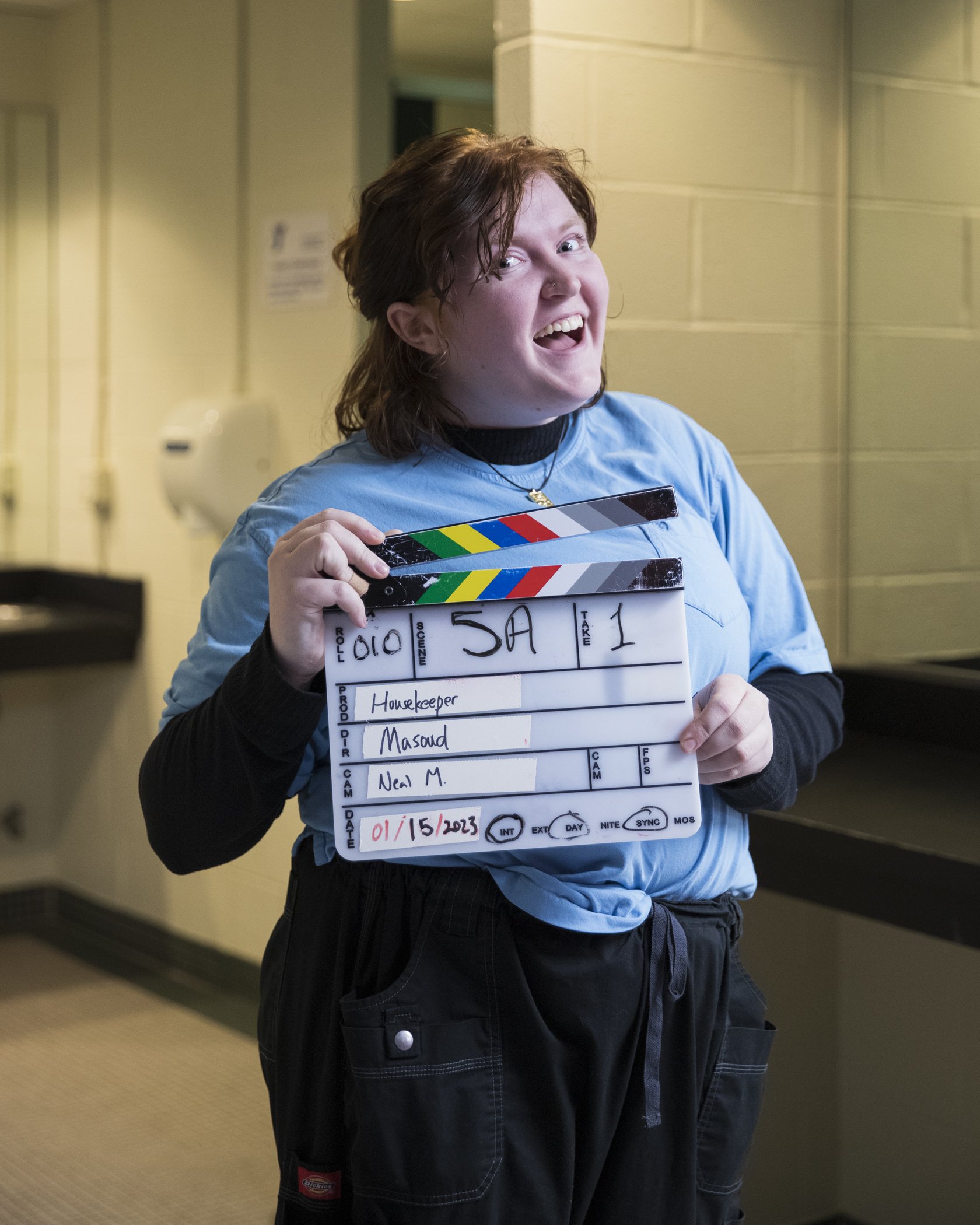 On the set of THE HOUSEKEEPER (2023) | Courtesy of Brittany Severance