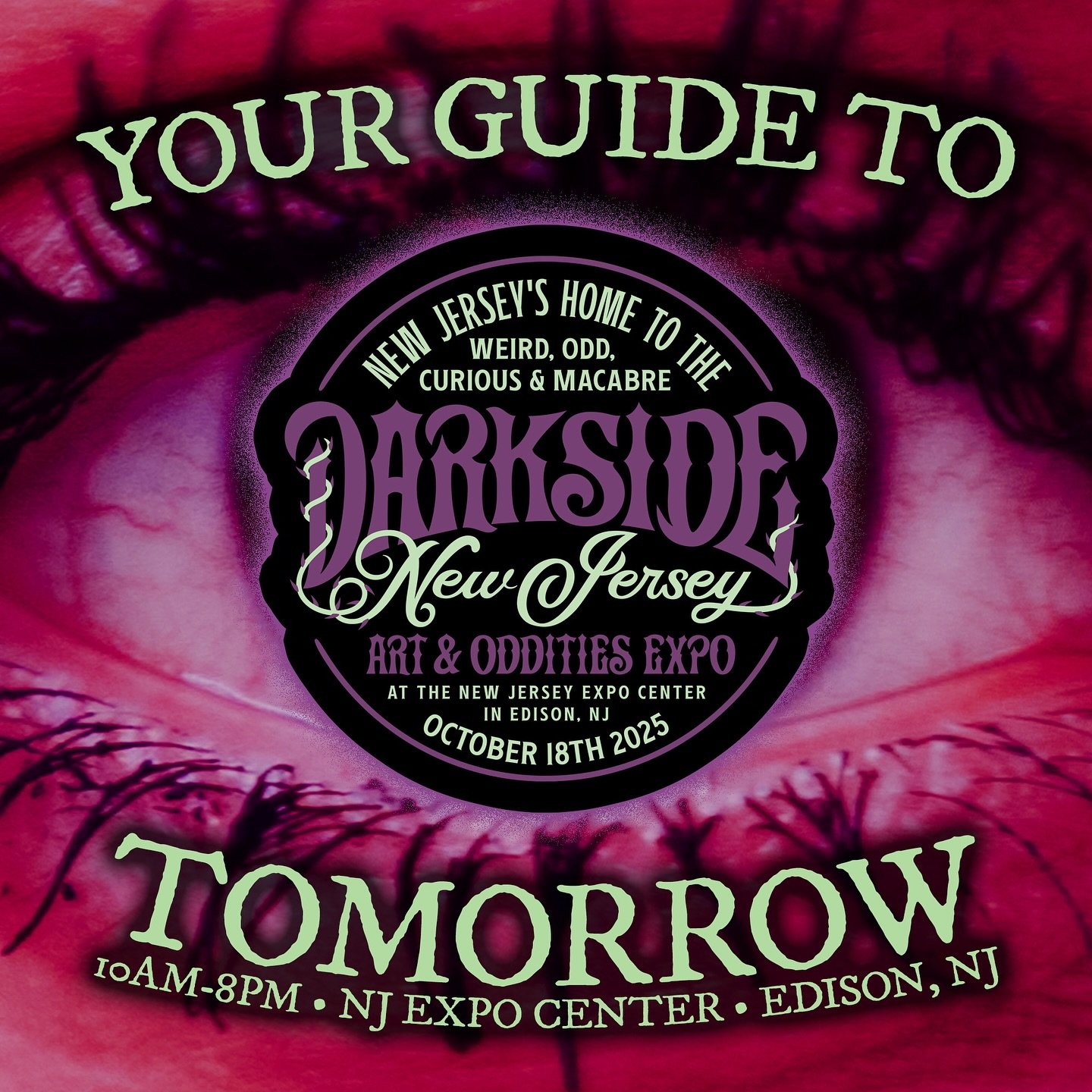🕯️🐕&zwj;🦺 YOUR DARKSIDE NJ SURVIVAL GUIDE IS HERE 🐕&zwj;🦺 🕯️

Whether you&rsquo;re a first-time wanderer or a returning disciple of the dark, the official GUIDE TO DARKSIDE NJ is your one-stop resource to navigate the shadows this Saturday, Oct