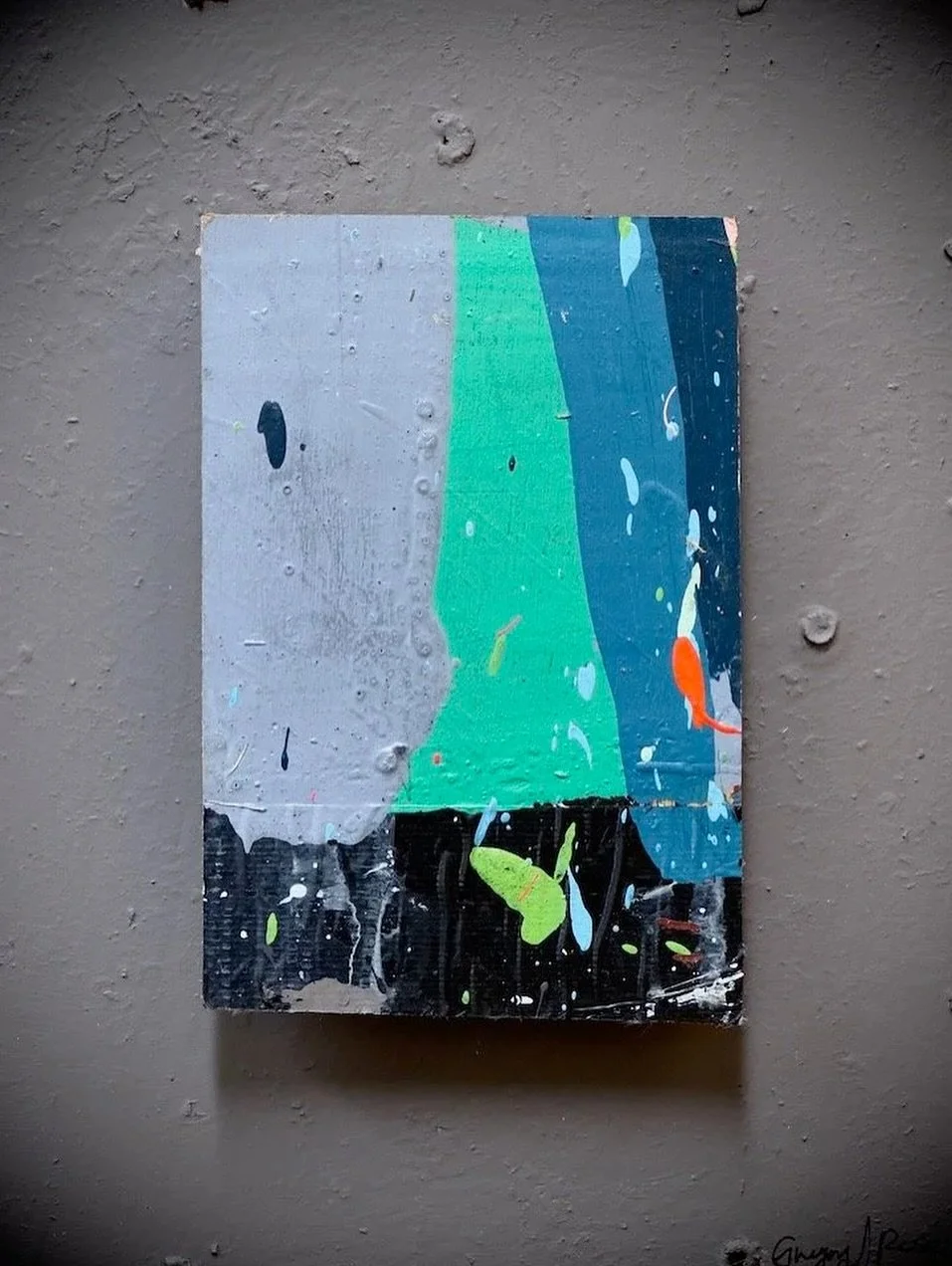 Not every collection starts with a six-foot canvas.

Sometimes the smartest move is a smaller piece.

This one&rsquo;s called &lsquo;Green Butterflies,&rsquo; part of my Cinderblock series.

Smaller works give new collectors an entry point, then grow