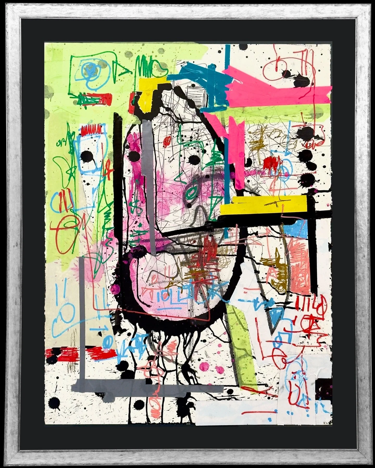 &ldquo;Street Glyph #1&rdquo; comes from watching how the city marks you. Color, tape, scratches, ink, graphite. All of it landing on the surface the same way it lands on memory. The piece carries that weight and motion without hiding any of it.

The