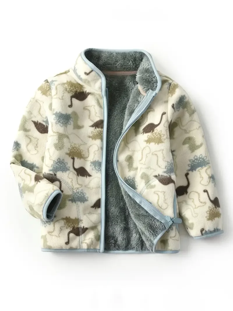 Dino zipped fleece