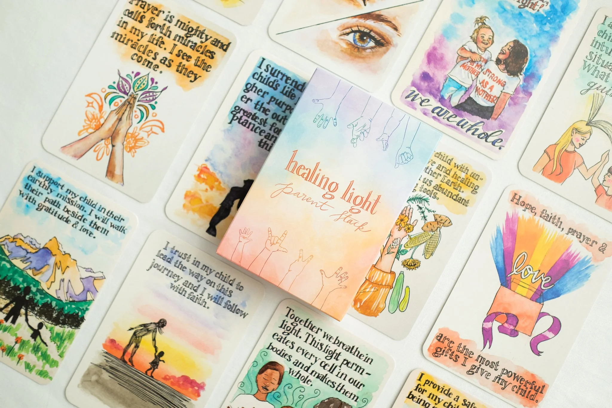 Healing Light: Parent Stack - Affirmation Cards