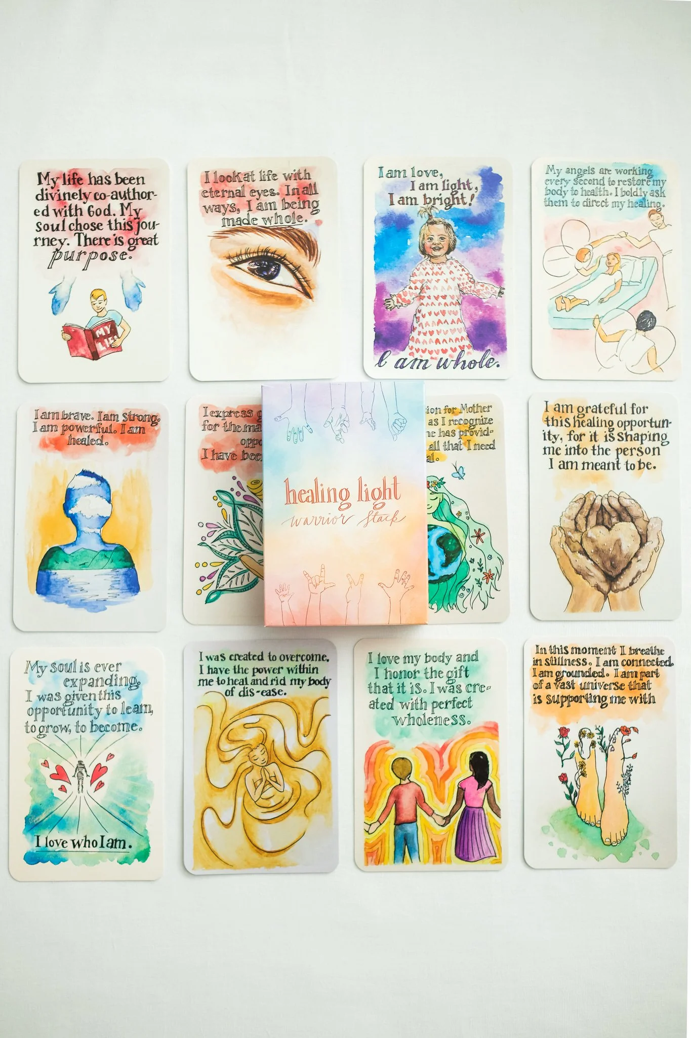 Healing Light: Warrior Stack - Affirmation Cards