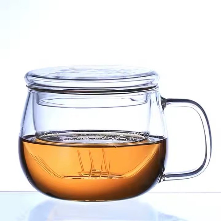 Glass Cup with Strainer