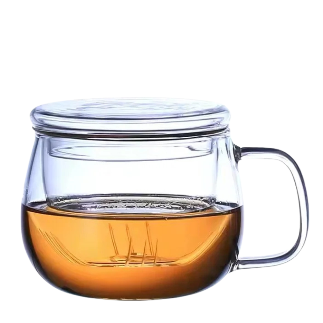 Glass Cup with Strainer