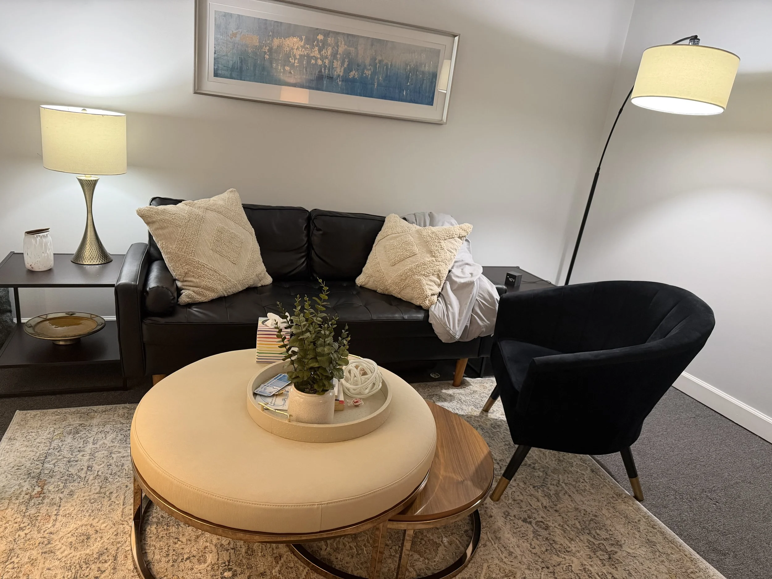 Therapy office in Sandy Springs, Georgia for in-person counseling sessions