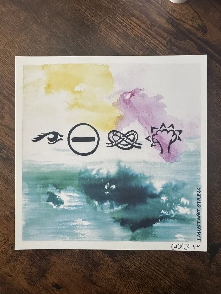 I must not stress pictograms Chi Chi Design by AJL