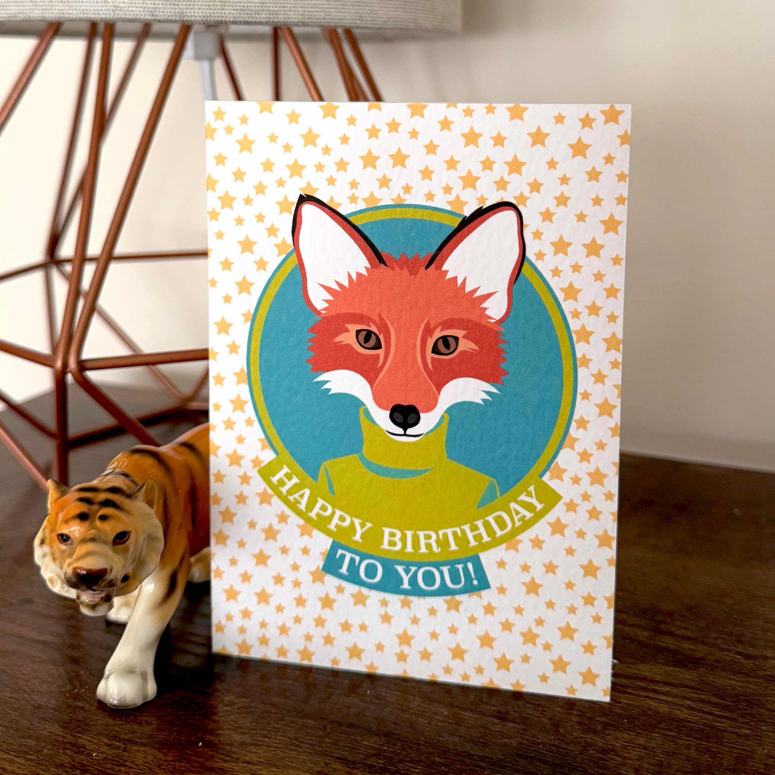 Happy Birthday Card - Fox - Age