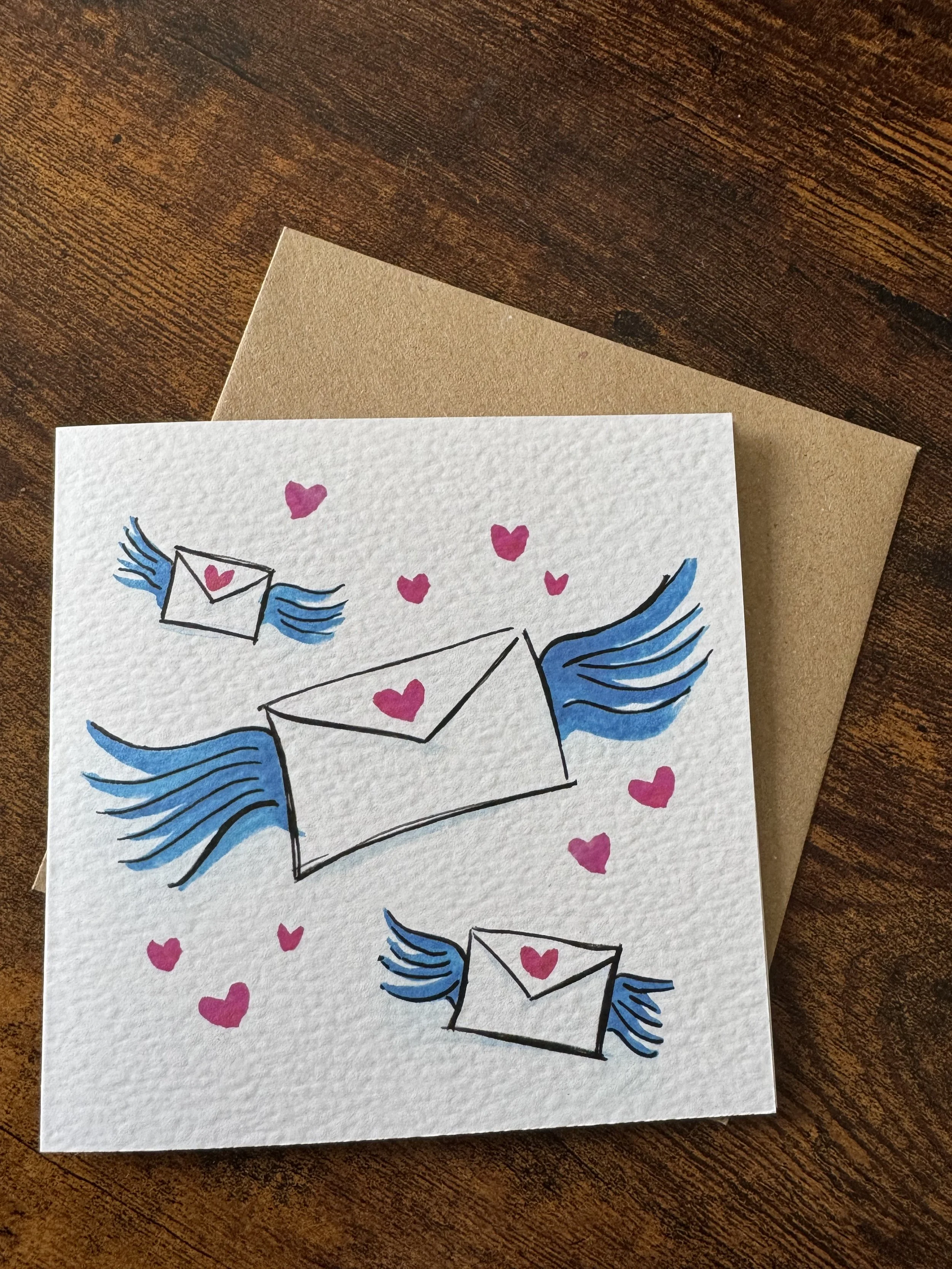 Post Heart Valentines Card