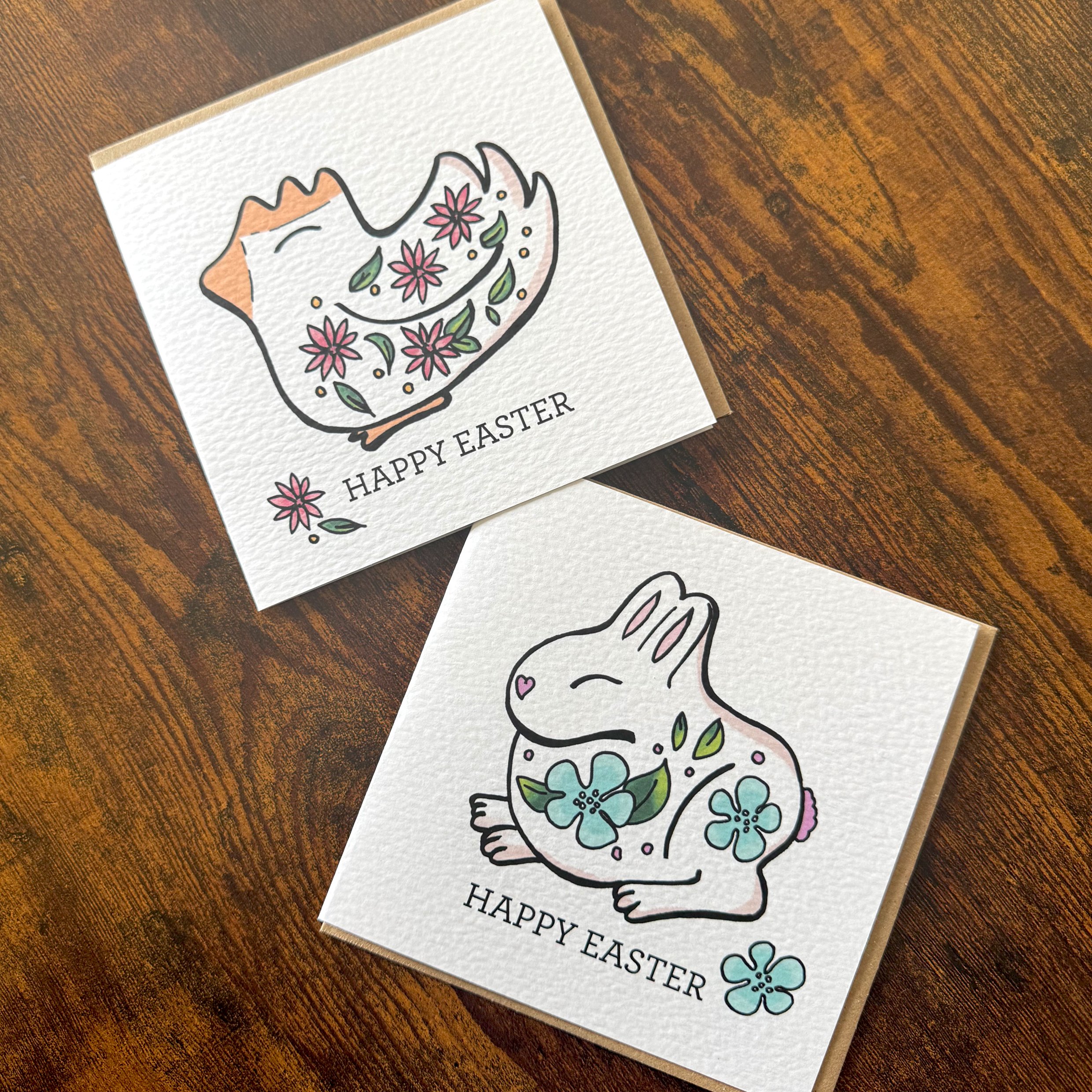 Easter Bunny Chick Card_ Front Chi by AJL.jpg