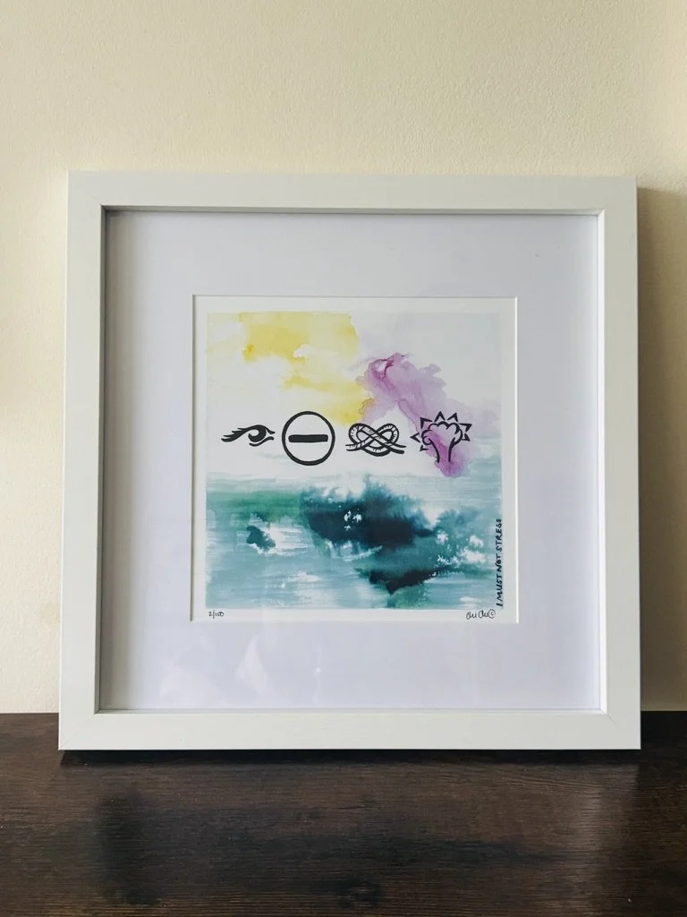 I must not stress (Pictograms) - Limited Edition Signed Print