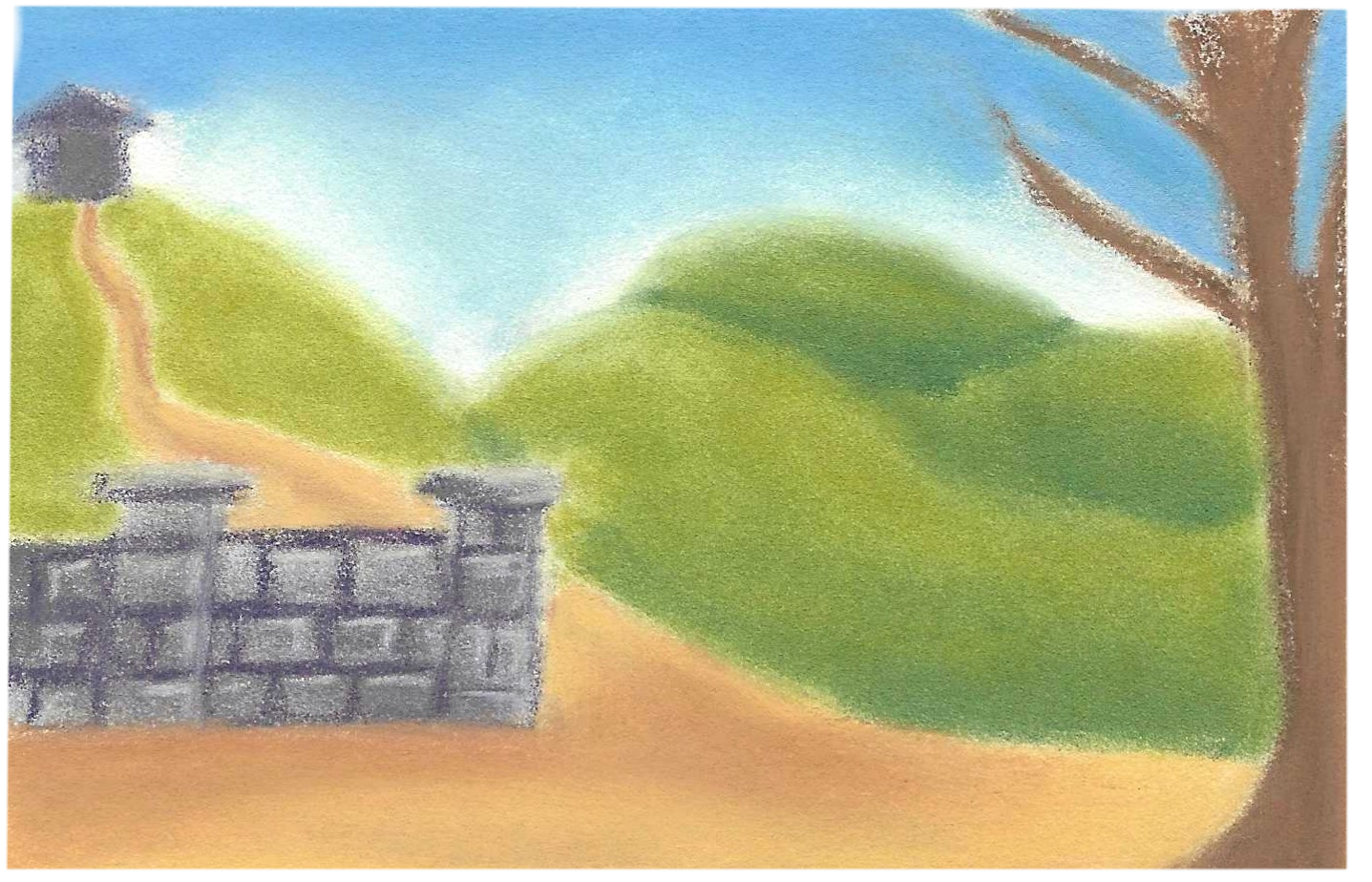 Background 4 of 4, The Generous Muskoom, Thatgamecompany x COREBLAZER game jam, Chalk Pastel