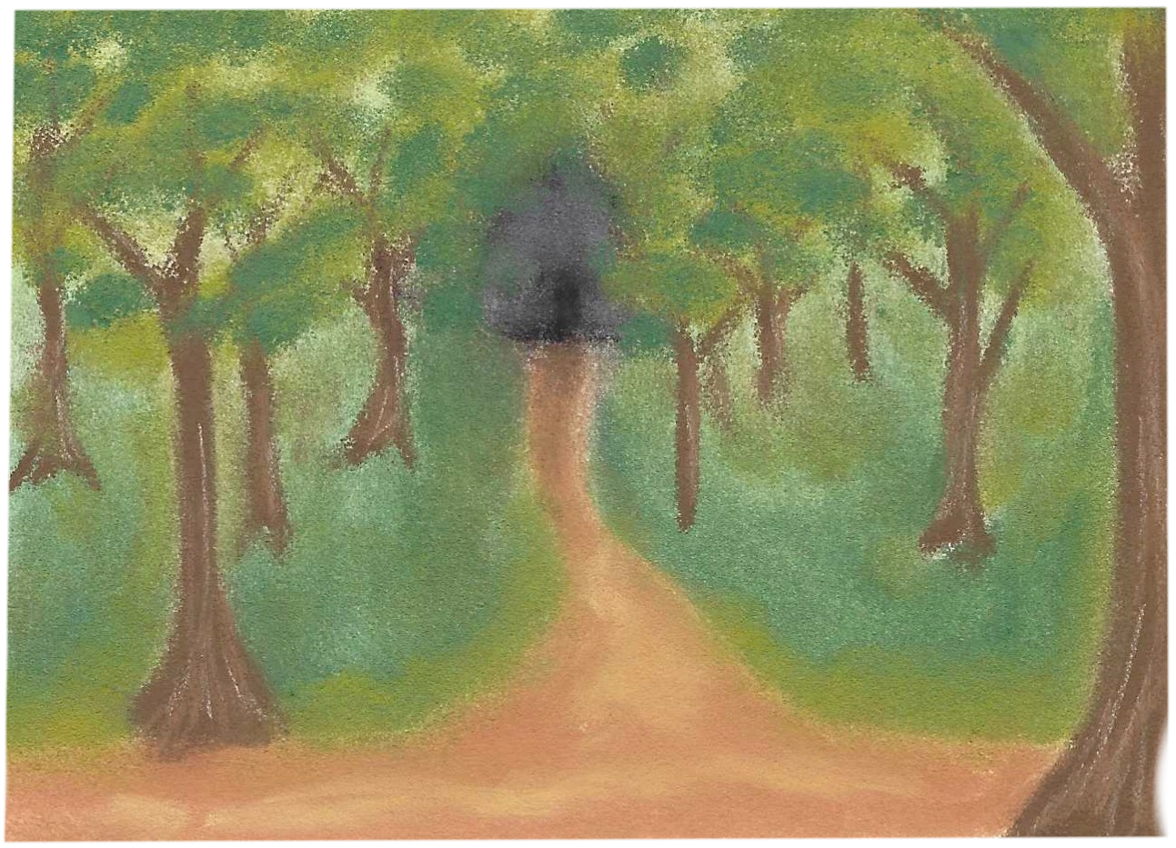 Background 1 of 4, The Generous Muskoom, Thatgamecompany x COREBLAZER game jam, Chalk Pastel