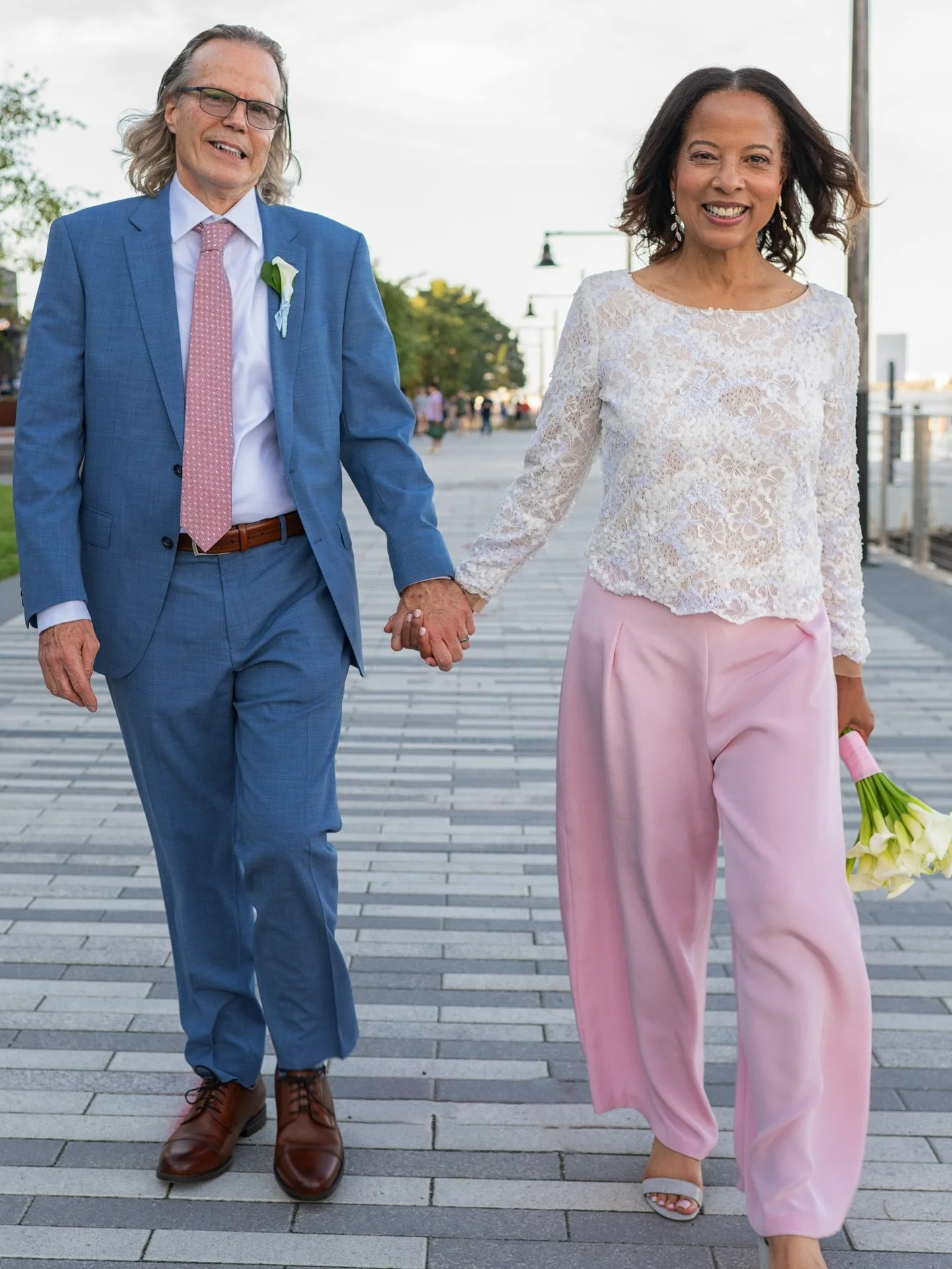 A recent wedding outfit commission centered around our client&rsquo;s style and personality. Instead of the usual white gown, we designed a multi-sequin lace top and a silk crepe palazzo pants. Clean, textured, elegant and fun. 

#aoeicouture #bridal