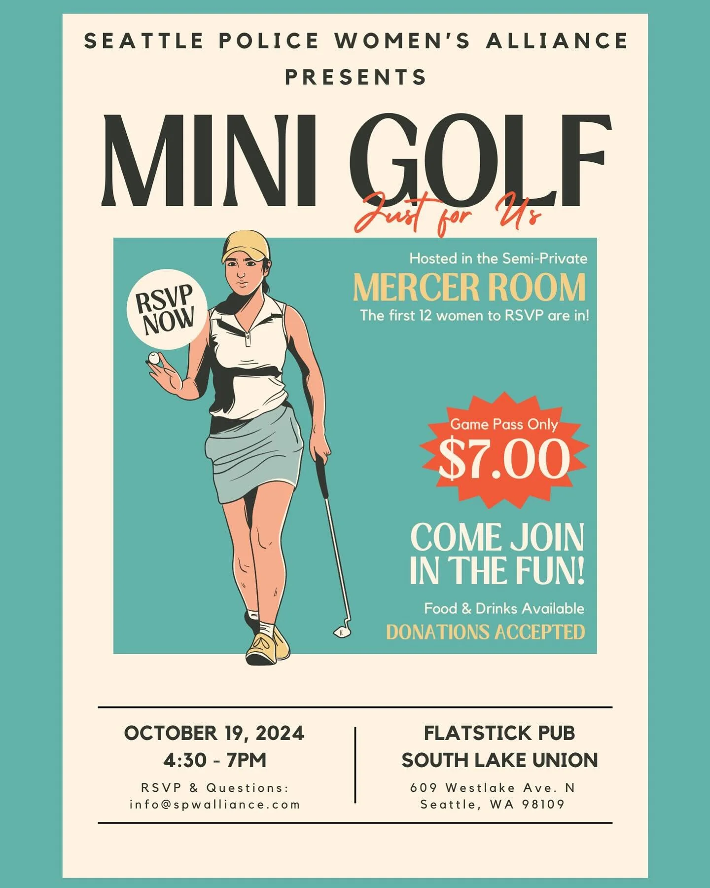 Join us for an evening of mini golf and beverages!