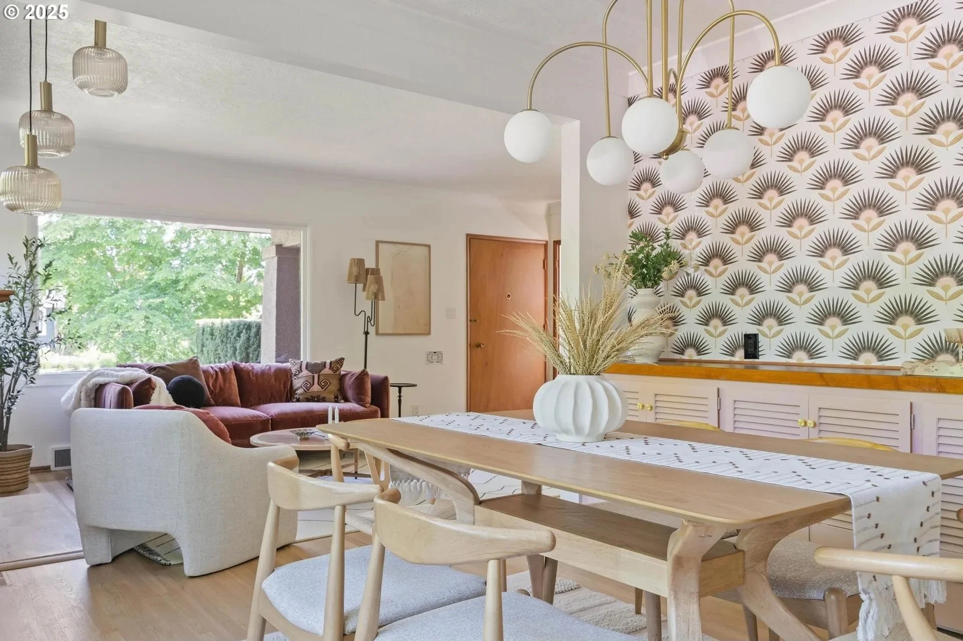 Delightful vintage staging in this rehabbed Ladd's Addition staging design