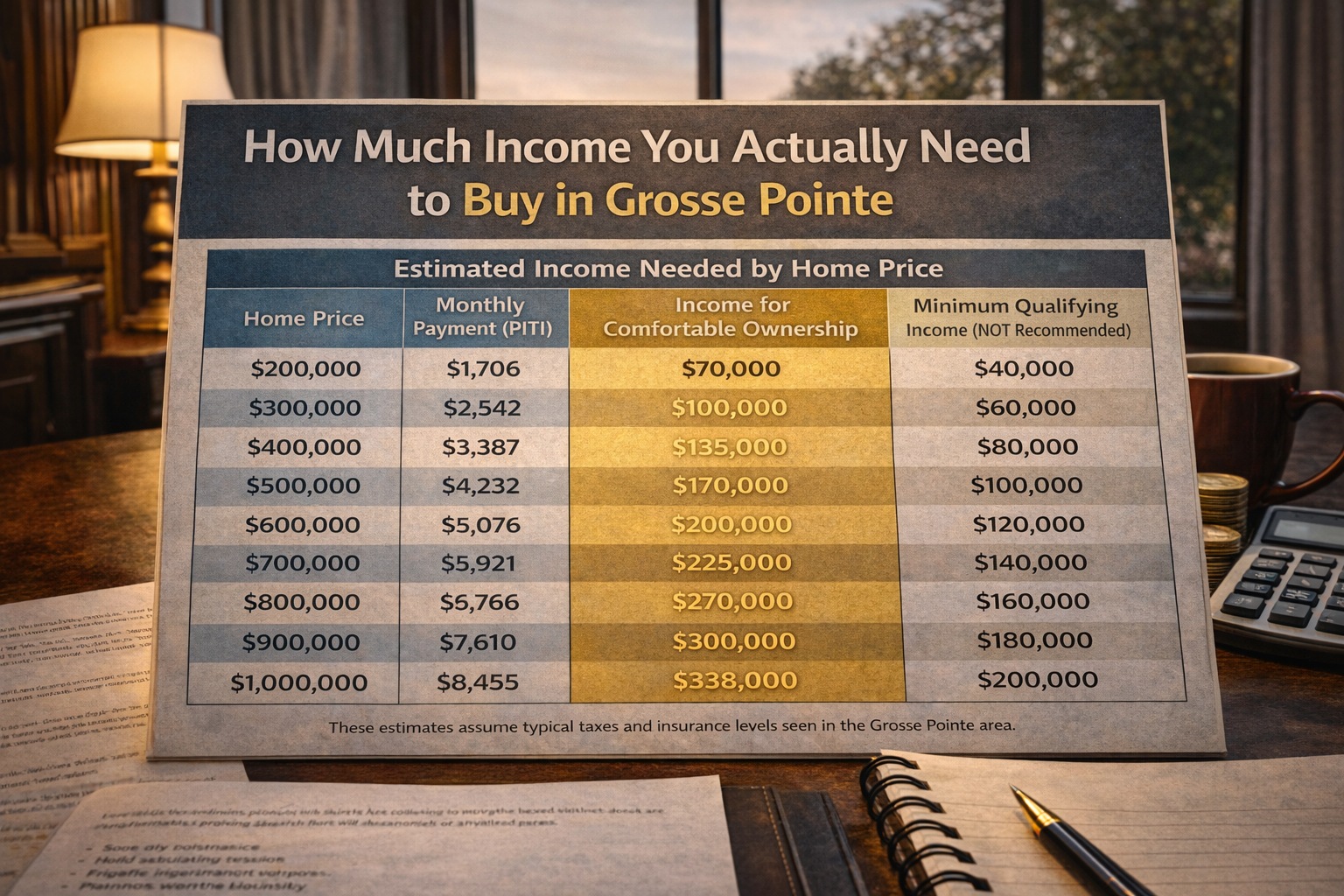 How Much Income You Actually Need to Buy in Grosse Pointe