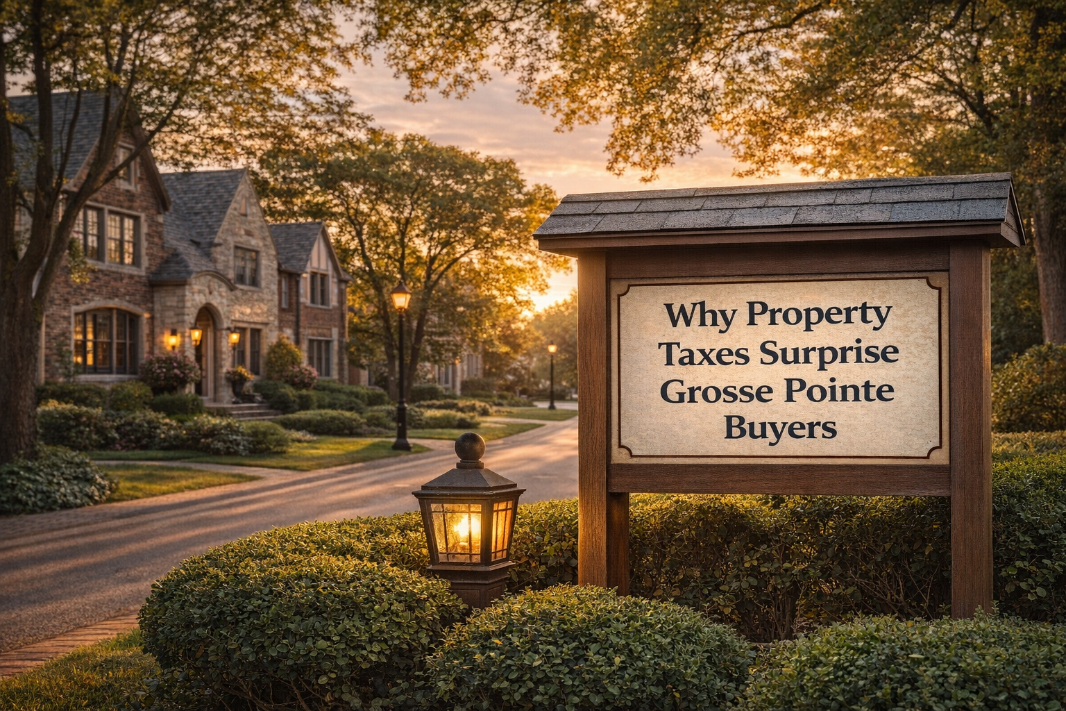 Why Property Taxes Surprise Grosse Pointe Buyers