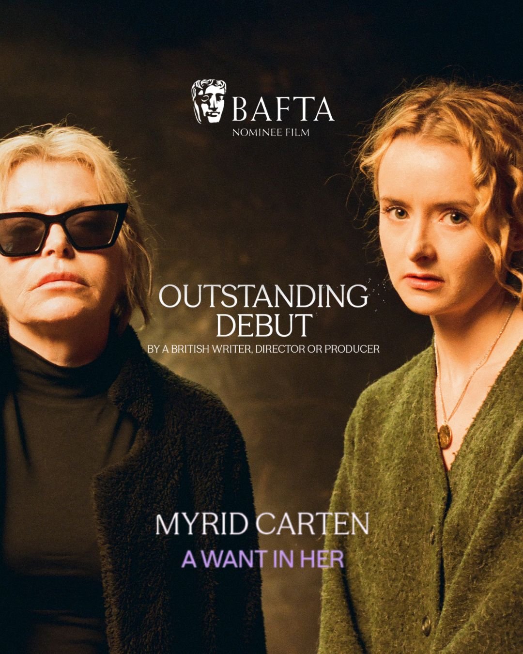 Huge congratulations to director @myrid_carten and the A WANT IN HER team for their @bafta nomination for Outstanding Debut by a British Writer, Director or Producer!

A huge accomplishment and bring on the ceremony next month :)

@katmansoor @roisin