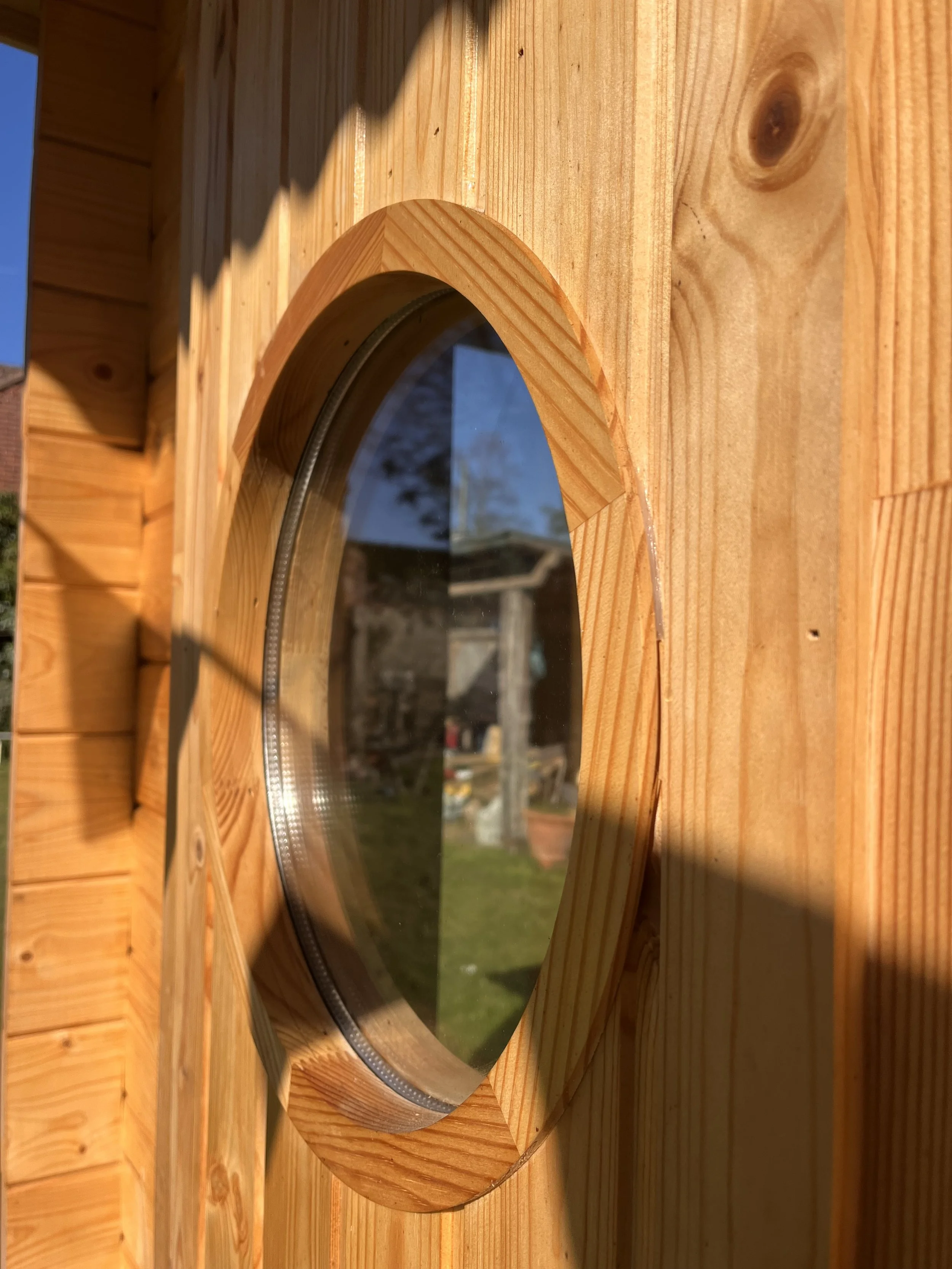 Garden shower, cold water therapy, cool off, wood fired sauna. Health Yourself. Harriets House. Coltishall


